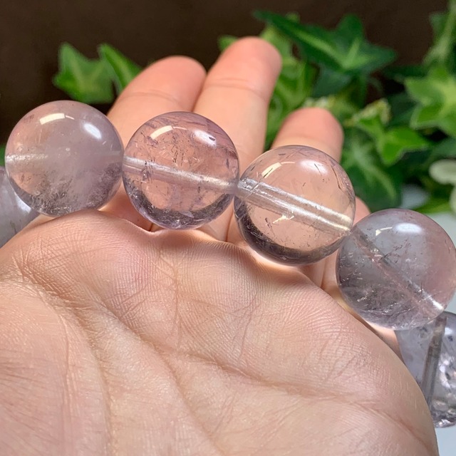 透高レア☆希少な20mm☆ラベンダーアメジスト・ブレスレット