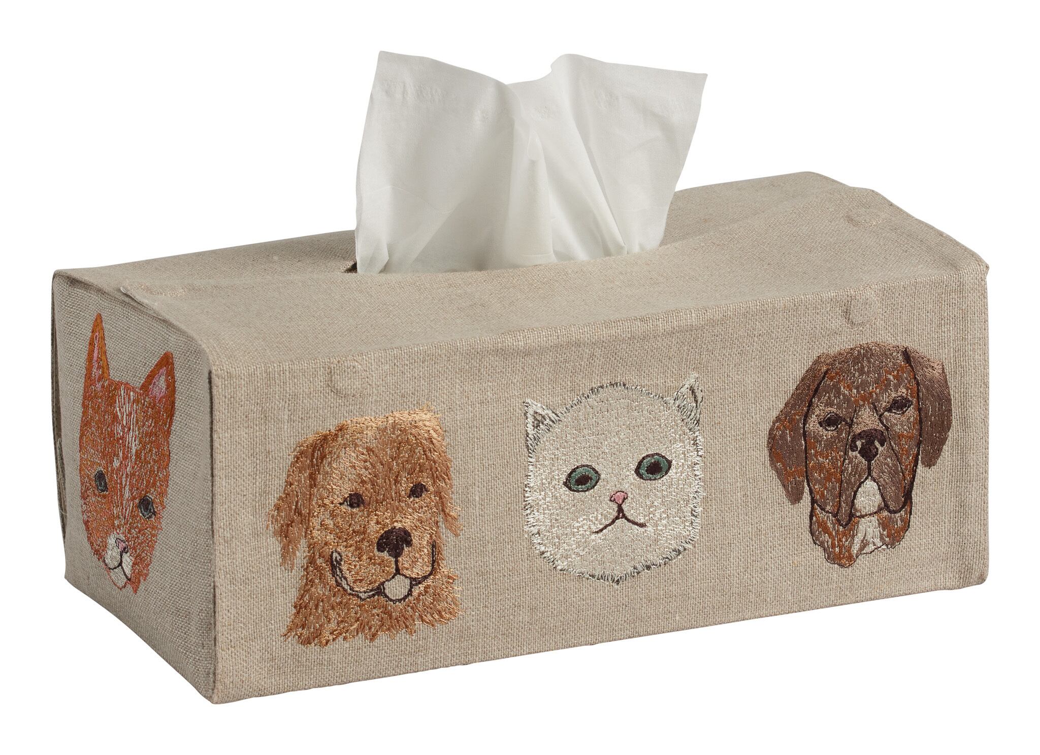 CORAL&TUSK [Cats and Dogs Tissue Box Cover] ボックスティッシュ  