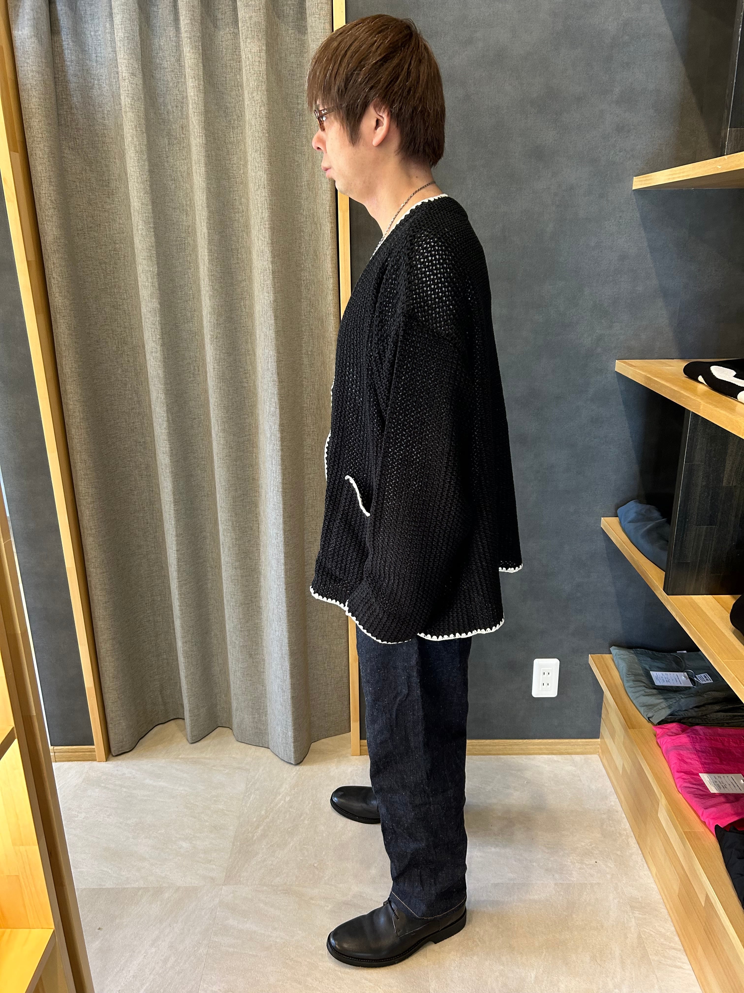 DISCOVERED ディスカバード】SHELL STITCH MESH KNIT CARDIGAN