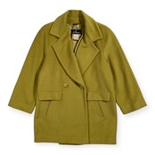 Les Copains レコパン カシミヤ アンゴラ混 コート サイズ 42 /ライムグリーン系/イタリア製