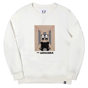 SALE 送料無料 【HIPANDA ハイパンダ】メンズ パロディ クルーネック スウェット トレーナー MEN'S MOVIE PARODY CREW NECK SWEAT SHIRT / WHITE・BLACK