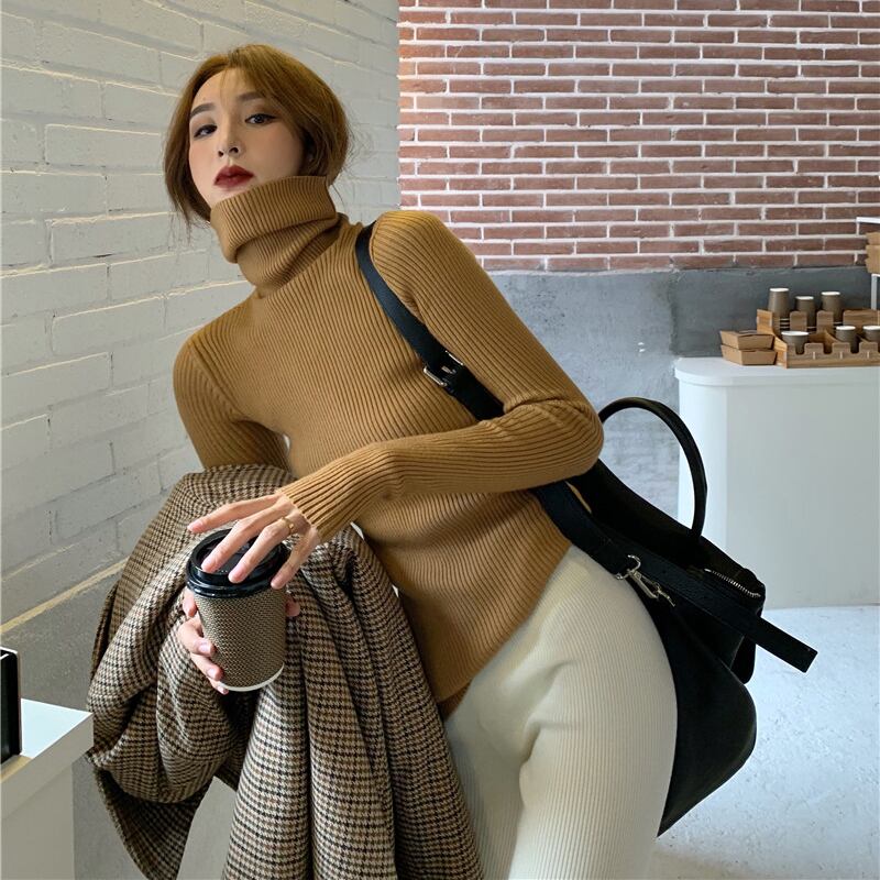 ニットセーター シャツ オータムウィンターカラーブラックトップス 秋物 冬物 ブラックストロベリース15964686378