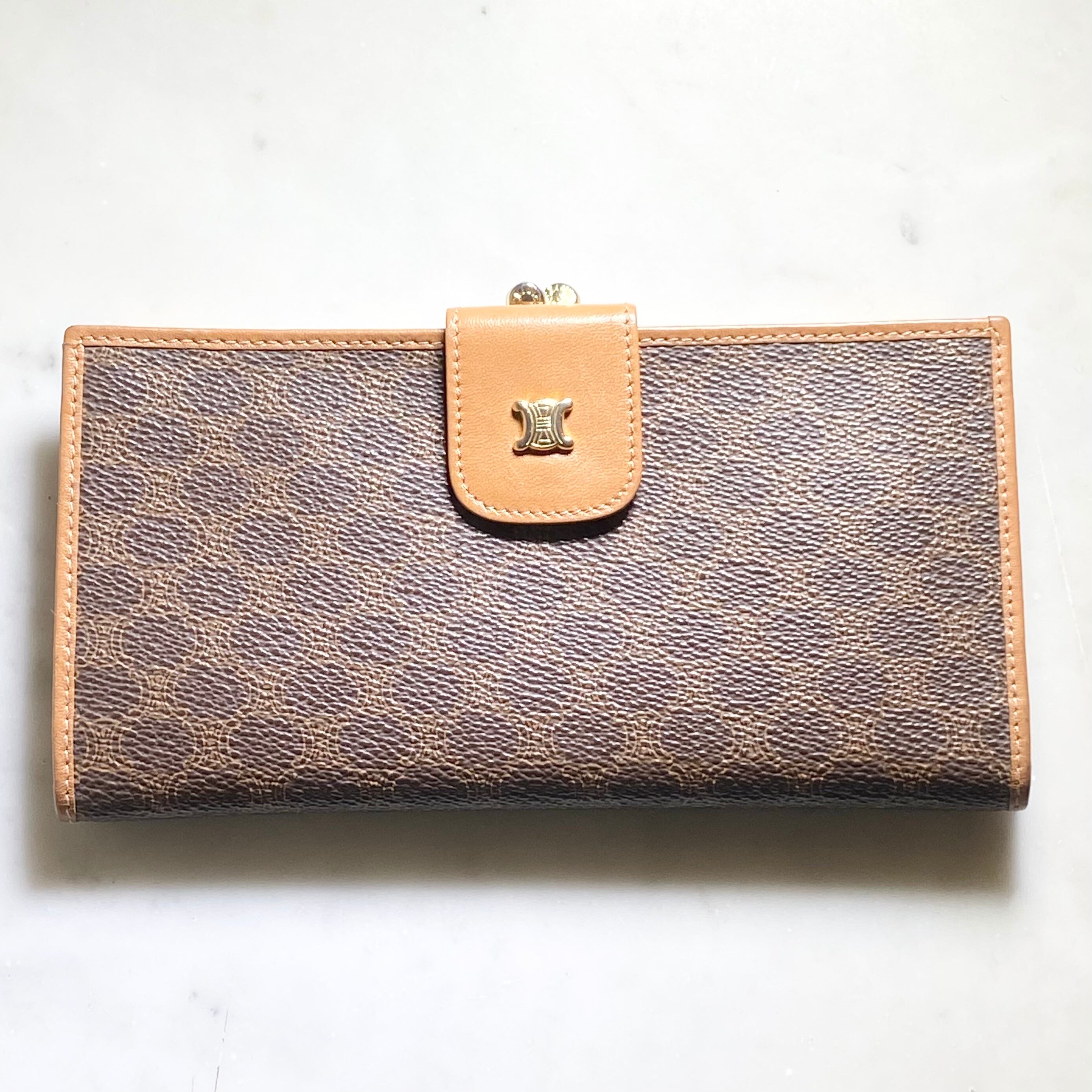 vintage CELINE long wallet “macadam” | NOIR ONLINE
