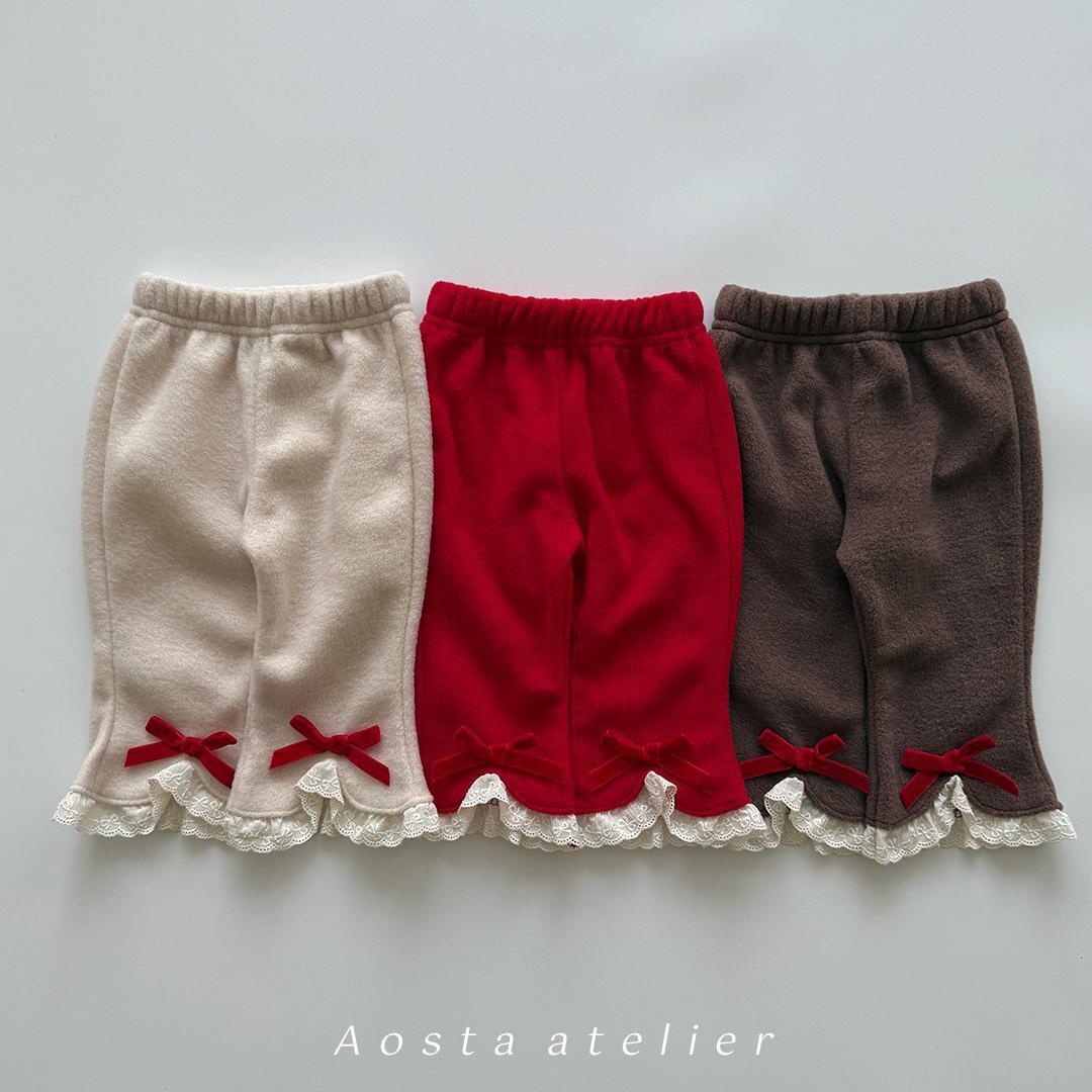 «予約»«Aosta» ウィンターリボンパンツ 3colors