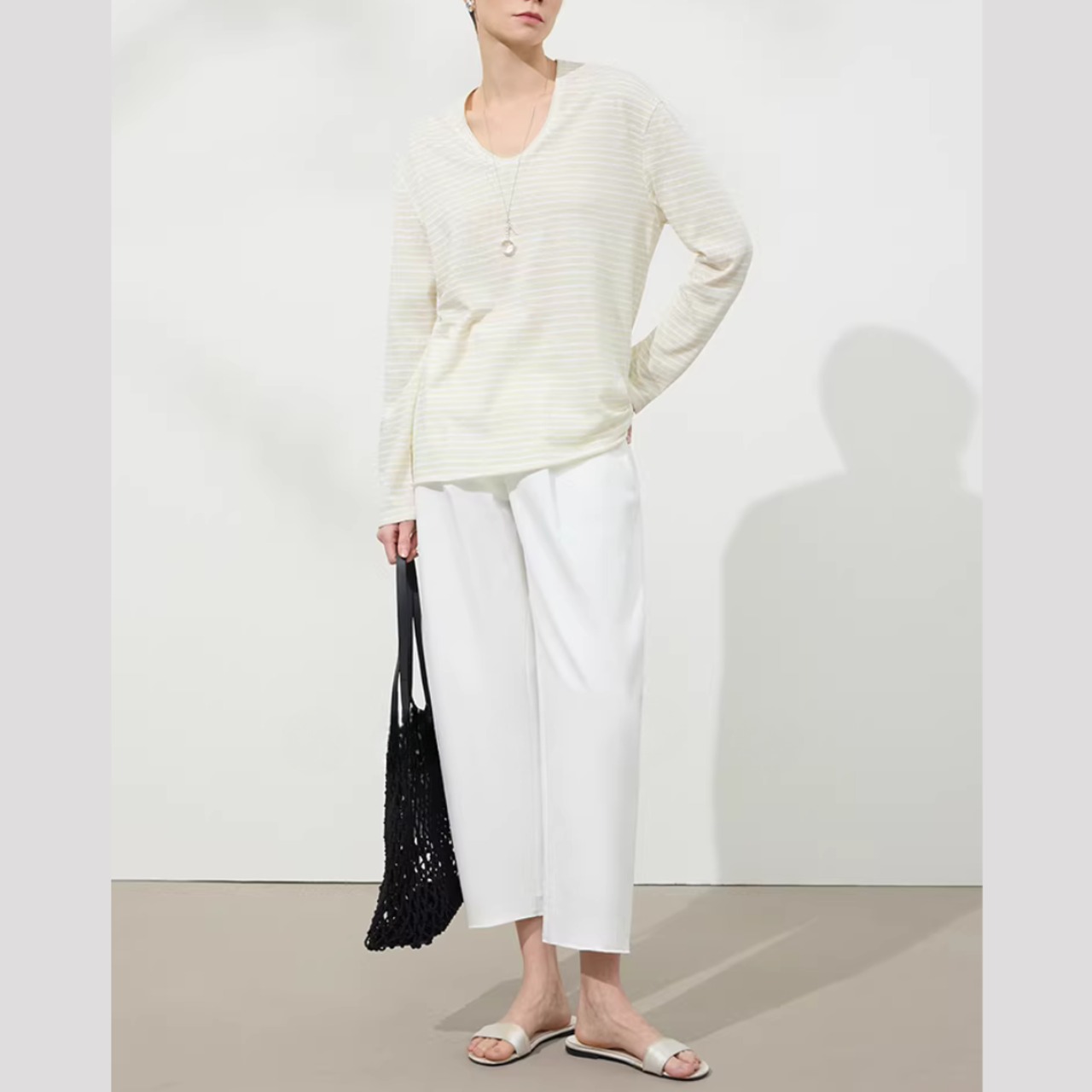 美脚テーパード アンクルパンツ ｜ 九分丈 センタープレス 00180・画像8