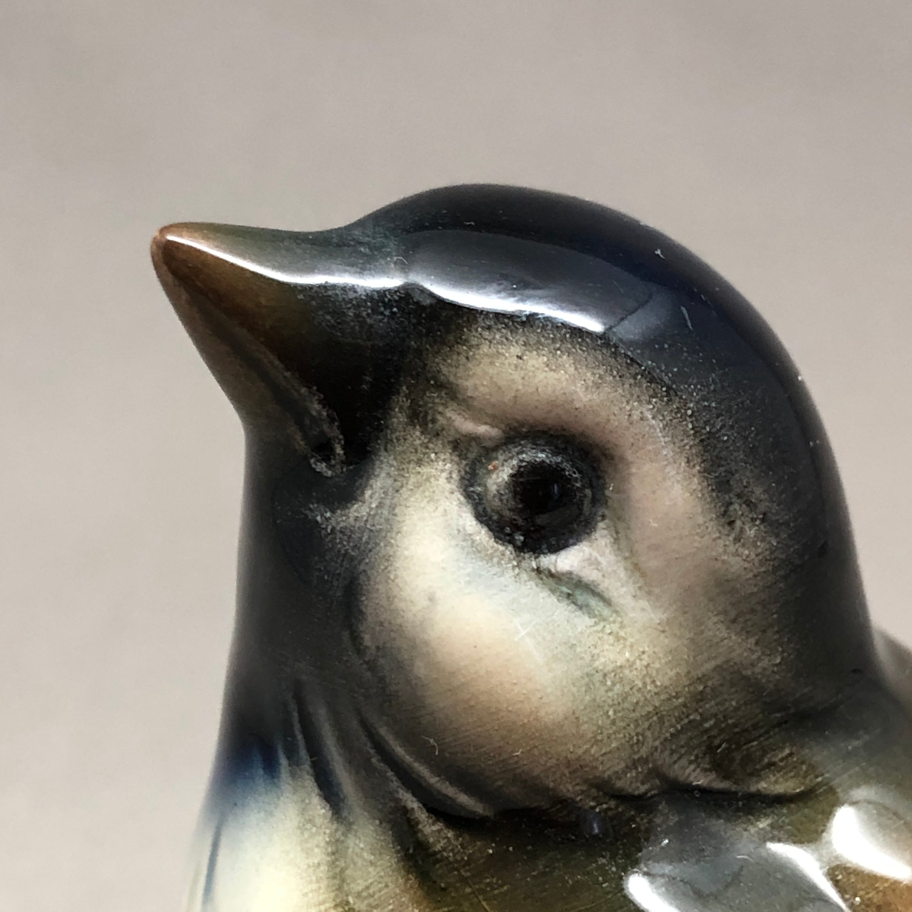 雀　ゲーベル　フィギュリン　置物　オブジェ　ドイツ　ヴィンテージ ドイツ Goebel ゲーベル すずめ スズメ 雀 小鳥 フィギュリン