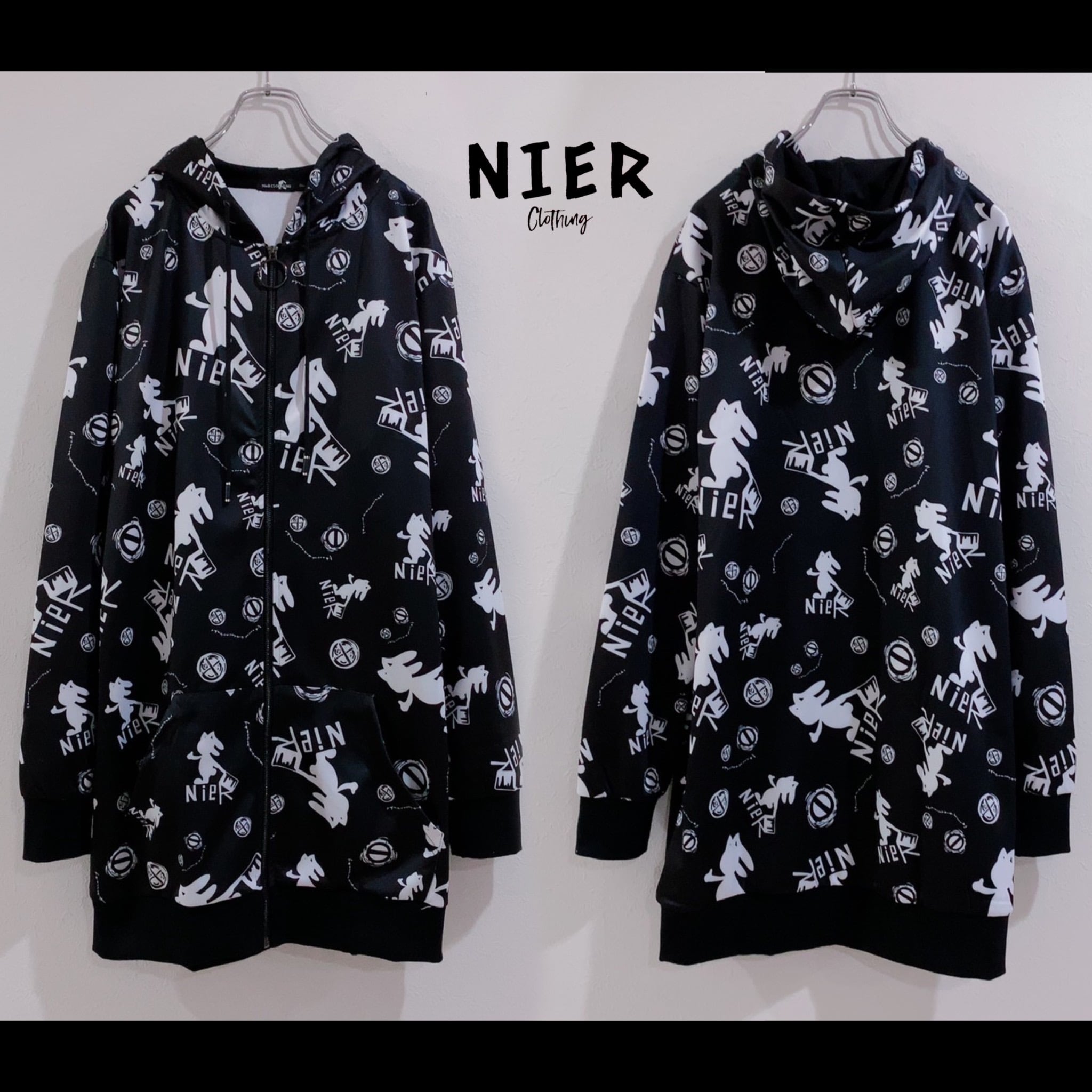 NieR総柄ZIP PARKA | NIER CLOTHING