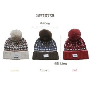 BYMIMI［取寄］jacquard beanie 26winter