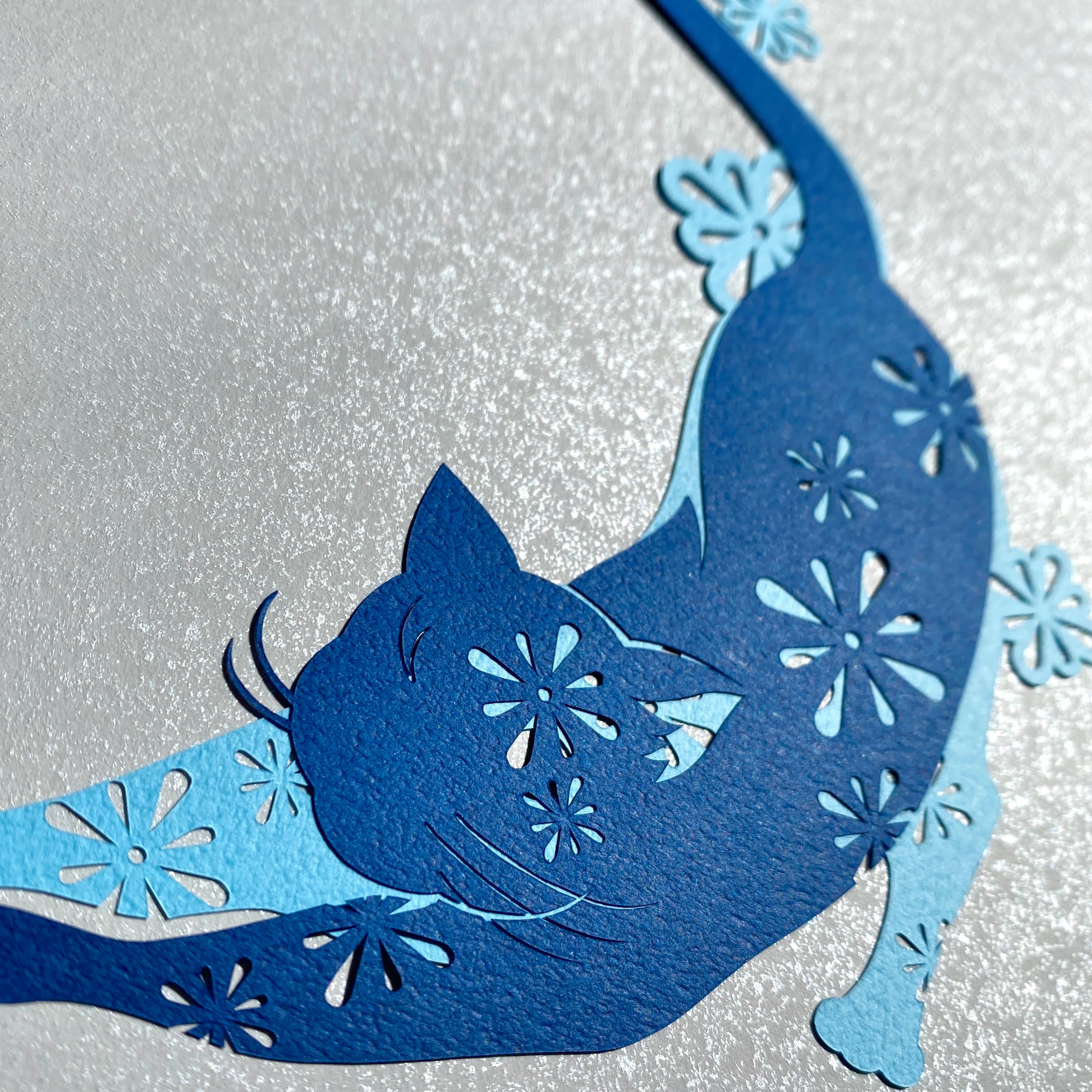 切り絵キット2022.06「ねこ」 | 重ねる切り絵 祐琴