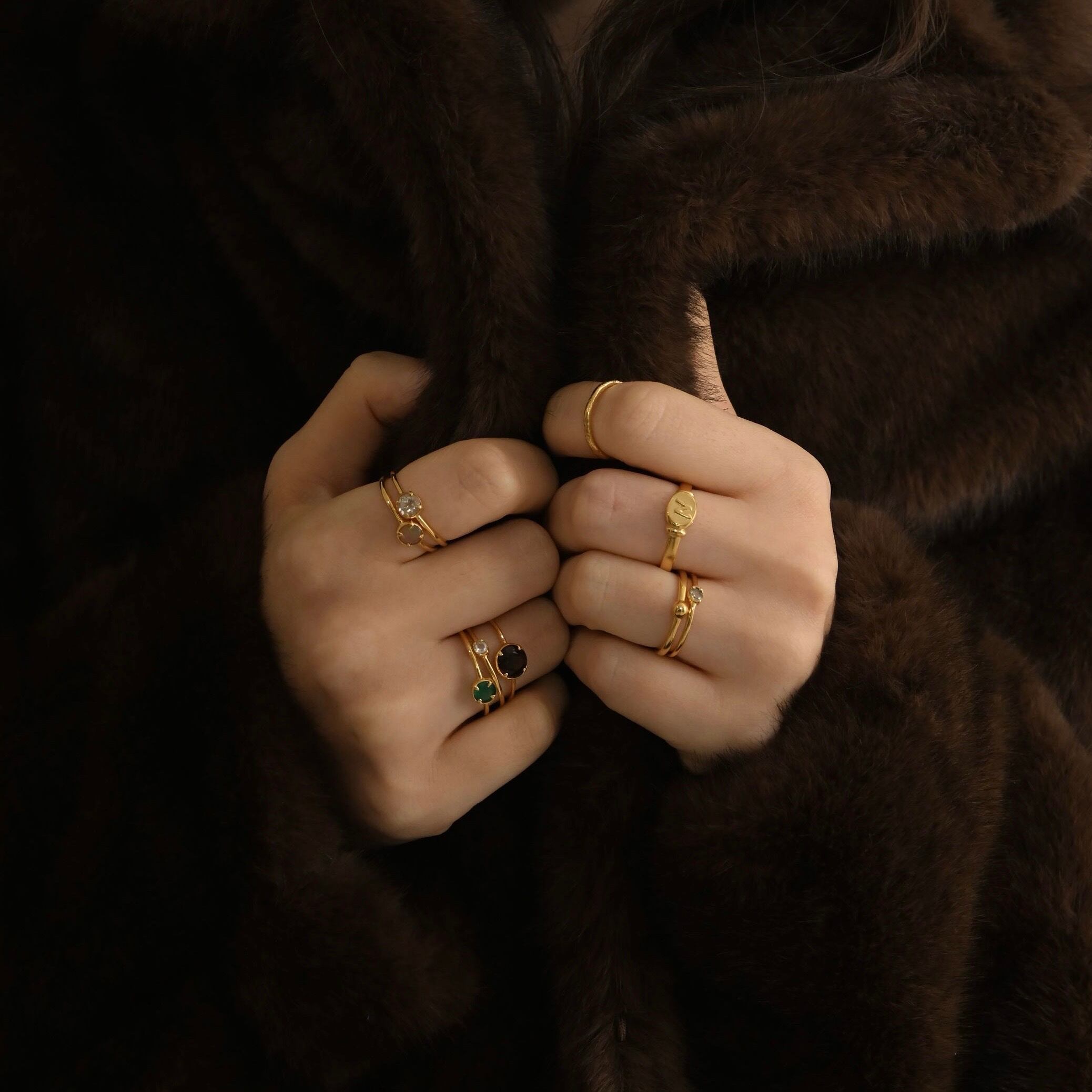 triple mygem ring（K18 coating ver.） | nanagu