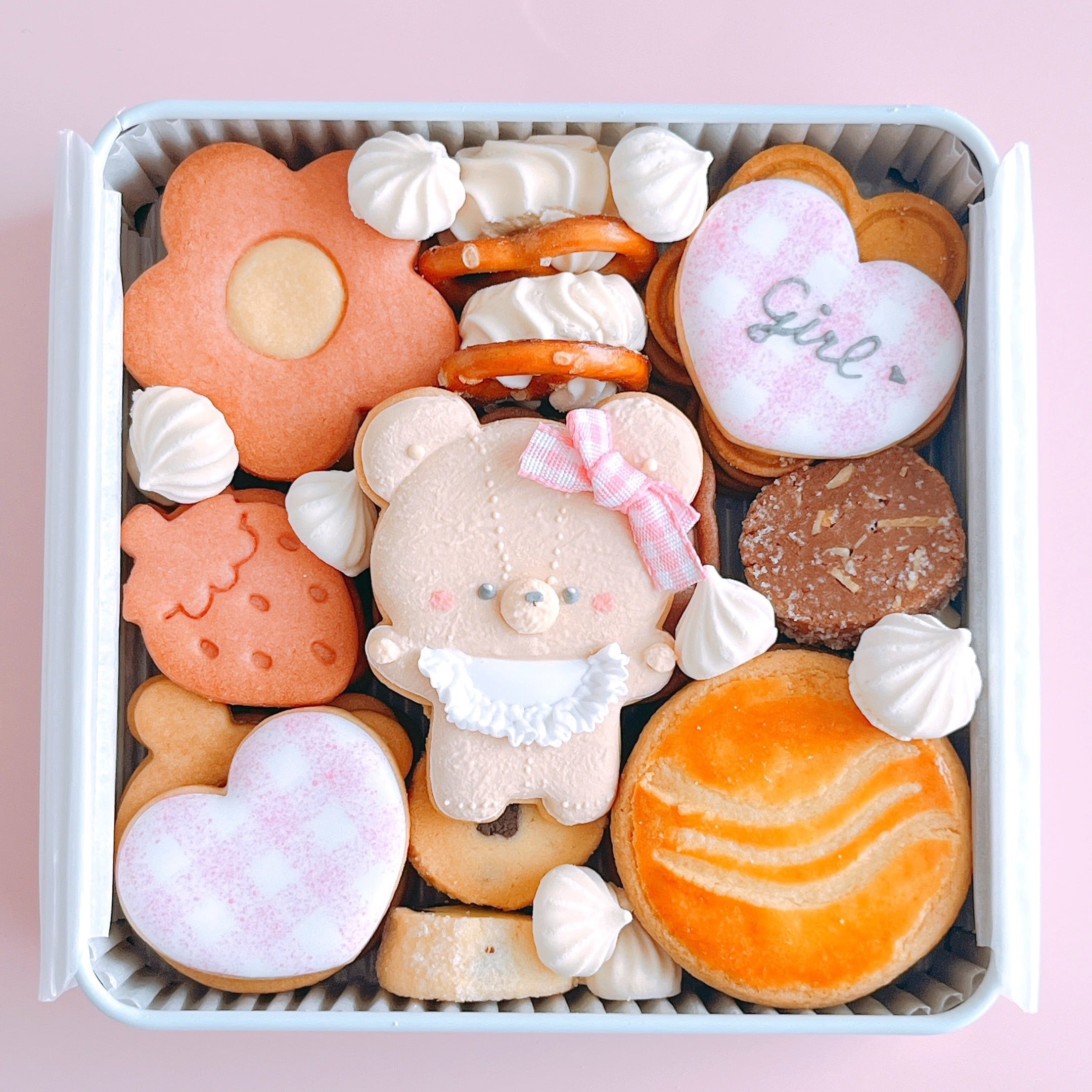 赤ちゃんからの大切なお知らせ♡ジェンダーリビールクッキー缶 | Make