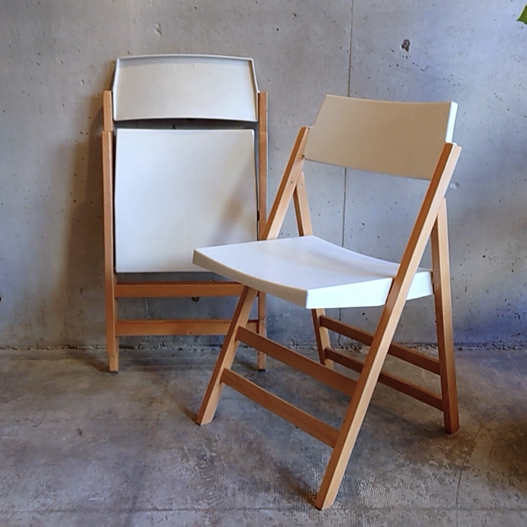 イタリア Buiani 折り畳みチェア 2脚set ASPLUND取扱い 白