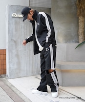 【#Re:room】SIDE LINE 2WAY WIDE TRACK PANTS［REP227］