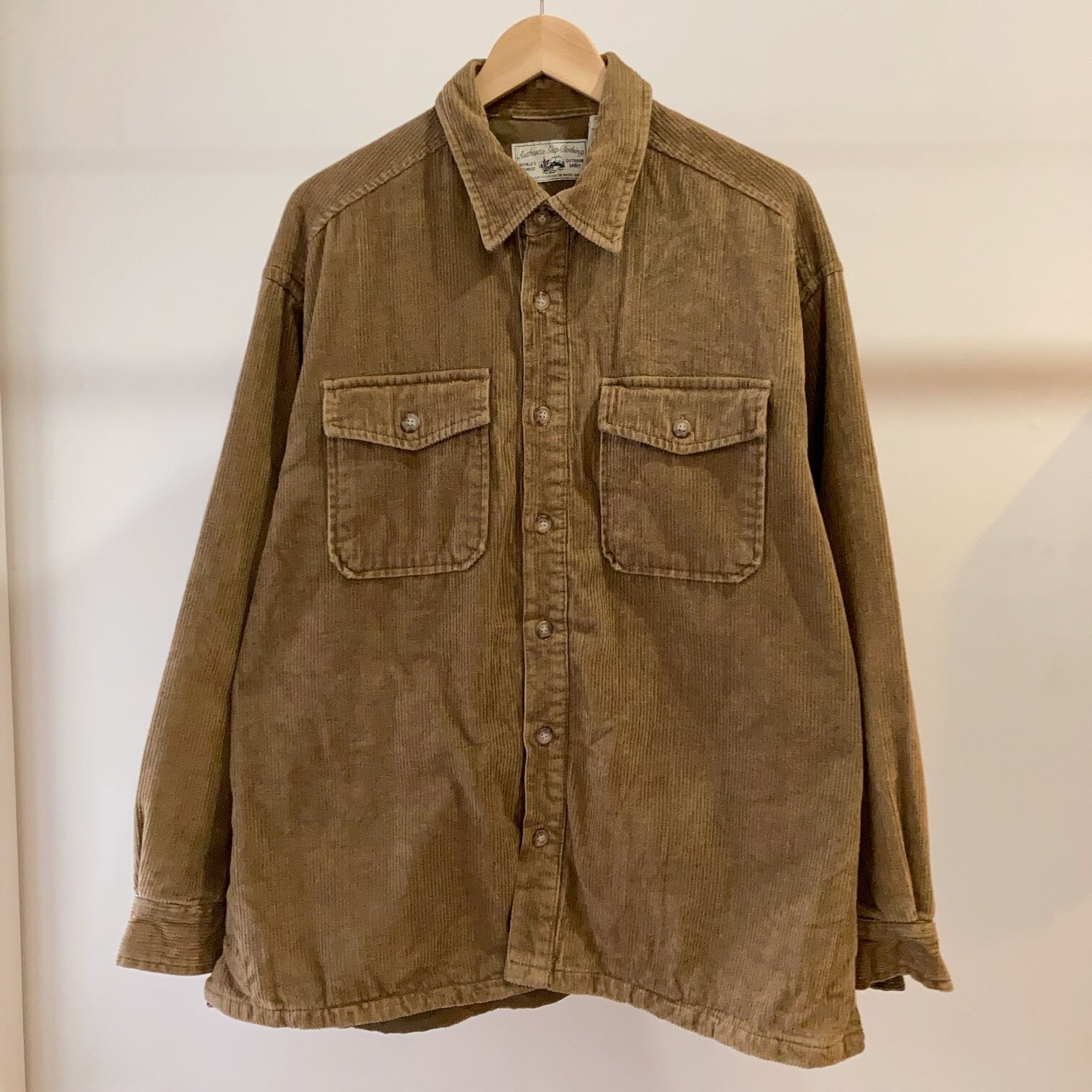 厚コーデュロイシャツジャケット ライトブラウン【1218A37 厚コーデュロイシャツジャケット ライトブラウン【1218A37