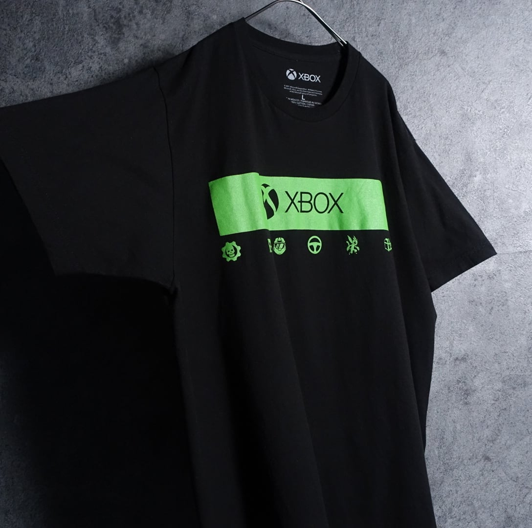 XBOX” Black logo print T-Shirt | 古着屋 FORCE