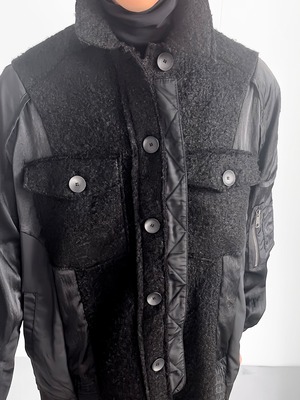 "再構築" Wool Touch Jacket×MA-1×Satin Blouson