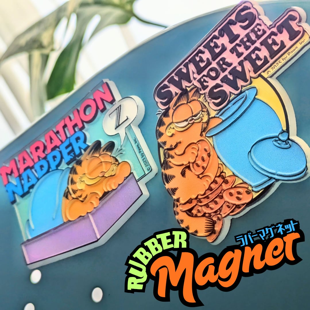 ✨️冷蔵庫には必需品(⁠灬⁠º⁠‿⁠º⁠灬⁠)⁠♡✨️【 Rubber Magnet ラバーマグネット 】Garfield （ ガーフィールド ）/ VINTAGE風 / マグネット〚アメリカン雑貨 アメトイ〛