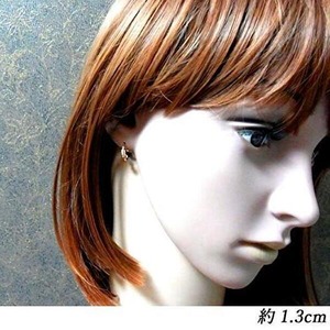 中フープピアス片耳［プルメリア・ナル］ -Hawaiian Heirloom 316l-  [ropi01] ｜ ハワイアンジュエリー プリマカフェ｜ハワジュ ピアス イヤリング リングピアス レディース メンズ リンクコーデ プチプラ 安い プアメリア 花柄 スクロール 波 ステンレス アクセサリー k14 yg pg