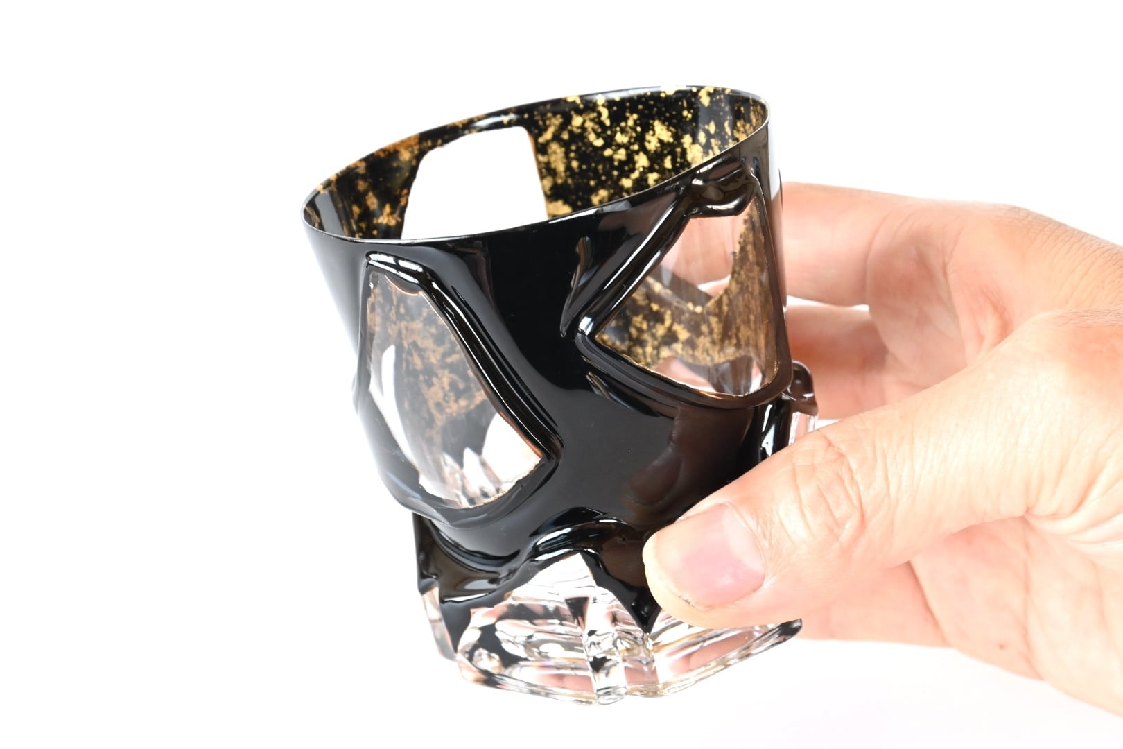 漆とガラスの酒器 ロックグラス｜薄さ1mmの飲み口 包-TsuTsuMu- 淵×満