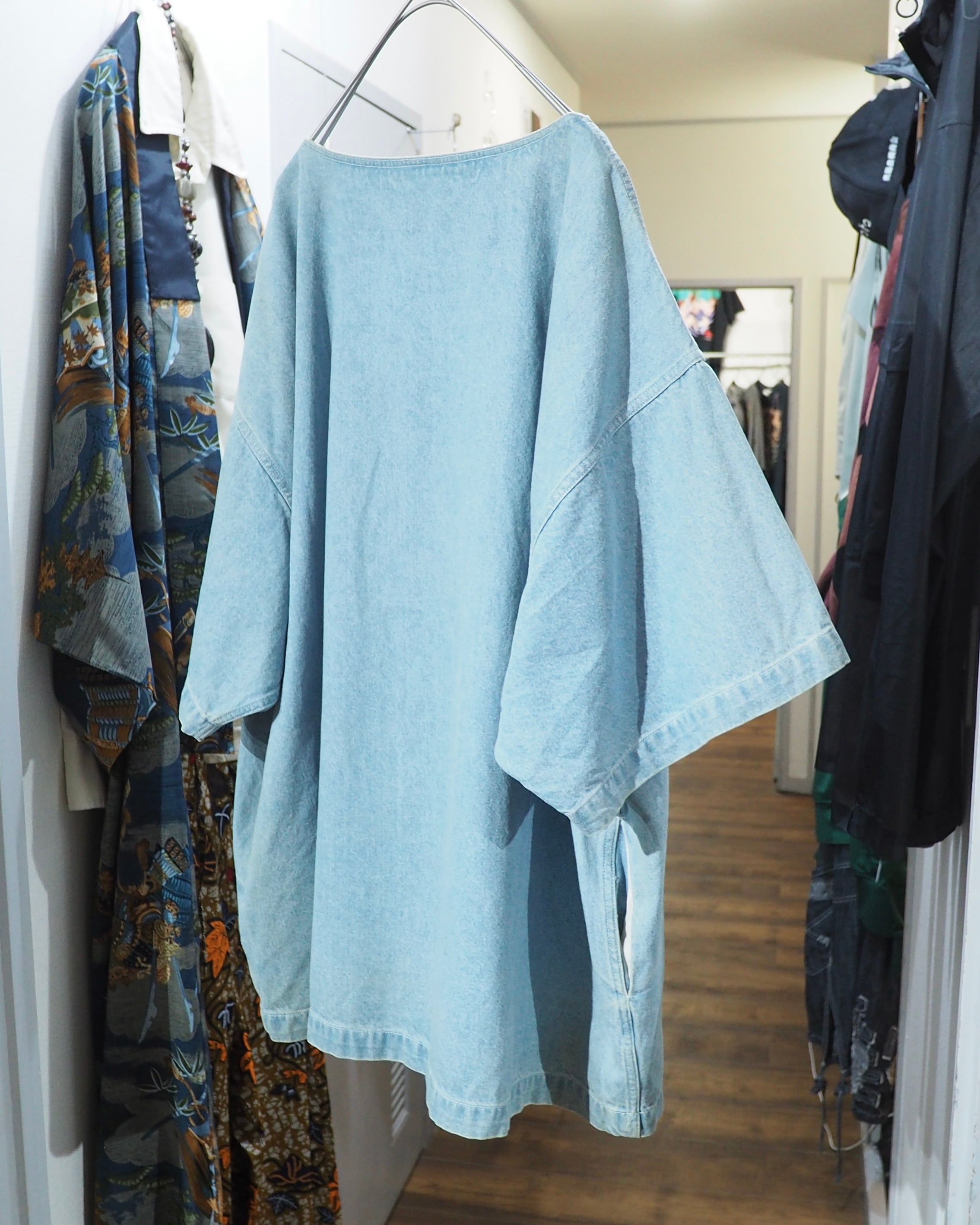 14SS " PHENOMENON " Over silhouette Denim Tee