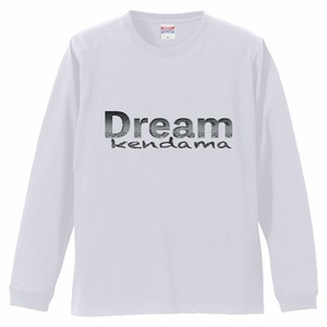 Draemkendam-5.6oz ビッグシルエット長袖Tシャツ(ホワイト））