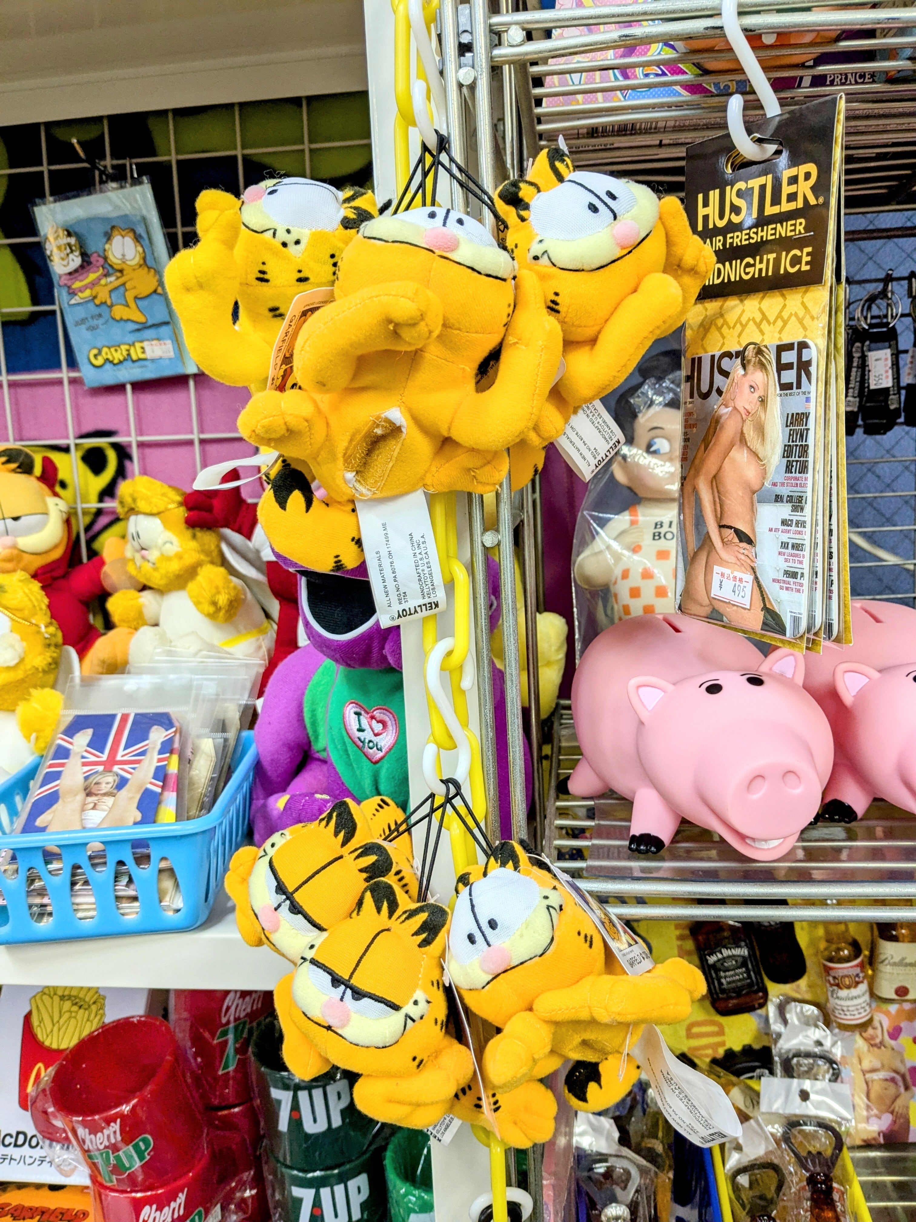 ☆ VINTAGE ☆ 【ガーフィールド（Garfield）ぬいぐるみキーホルダー 】PLUSH KeyHolder 2004年製〚アメリカン雑貨 アメトイ〛