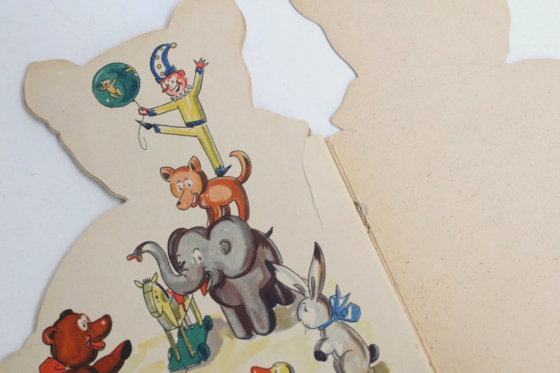 フランス アンティーク ヴィンテージ フランス語 テディベア型 絵本