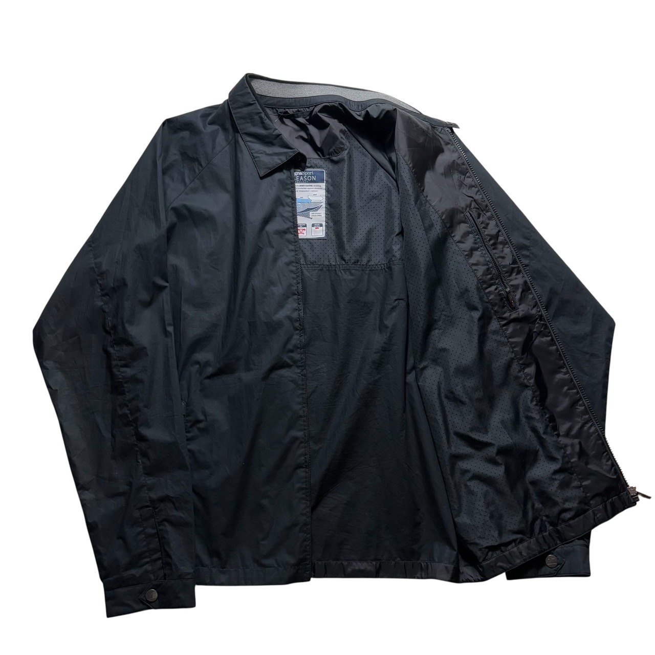 ZEGNA SPORT black cotton drizzler jacket