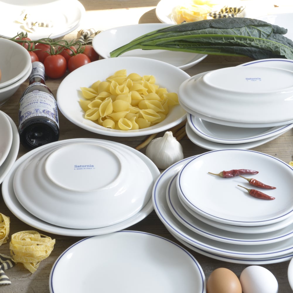 サタルニア ローマブルーライン オーバルプレート 24 5枚セット