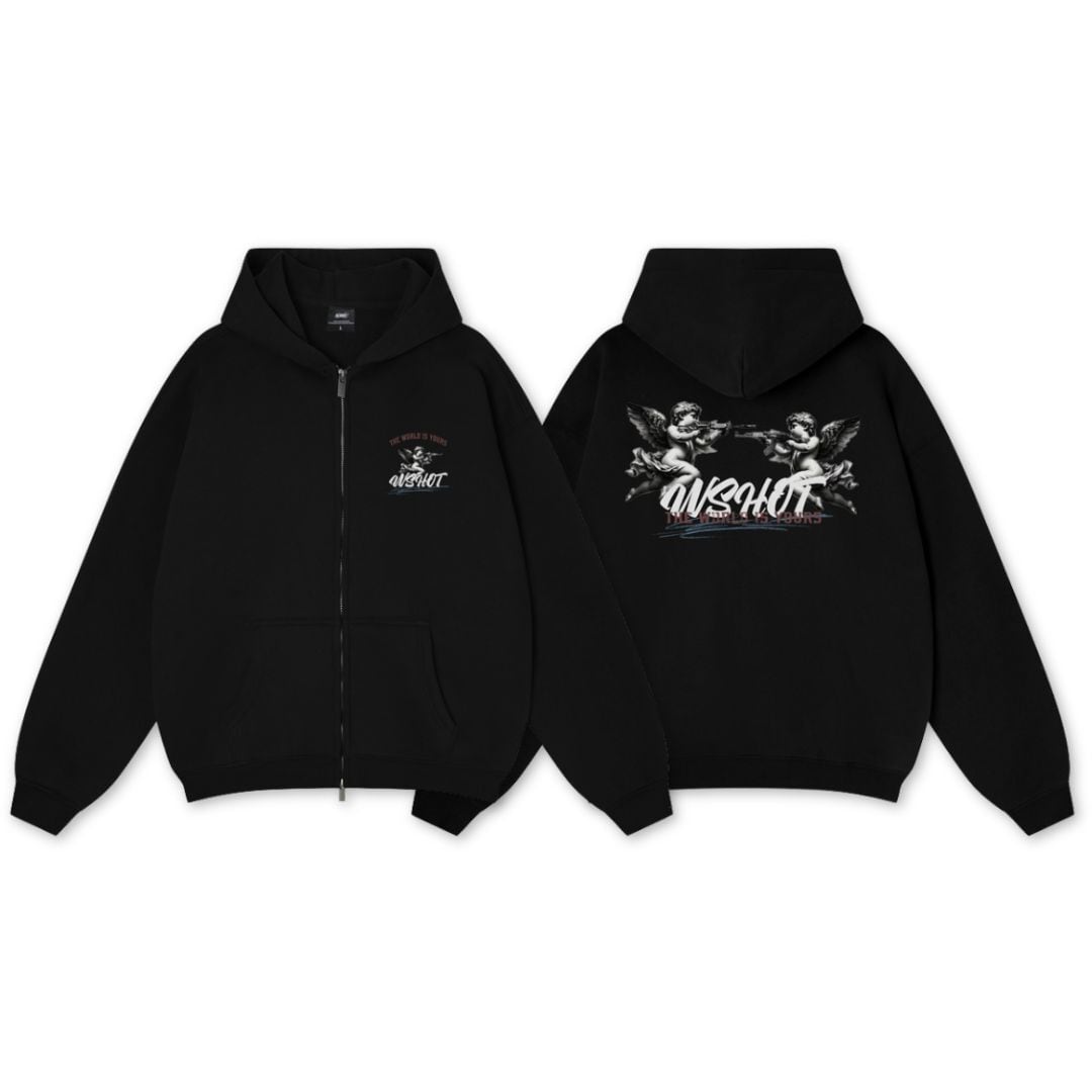 WSHOT Original Shooting Angel Zip Hoodie WS129 | wshot