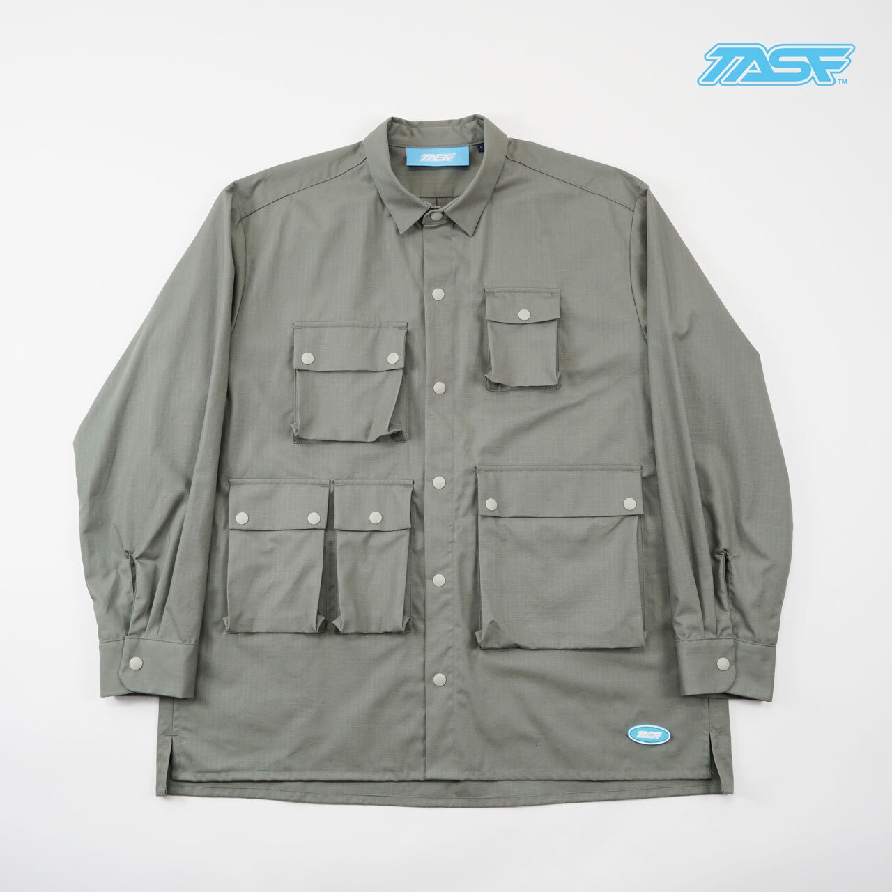 50%OFF!!　TASF  /   ポケットいっぱいシャツ  /  Olive