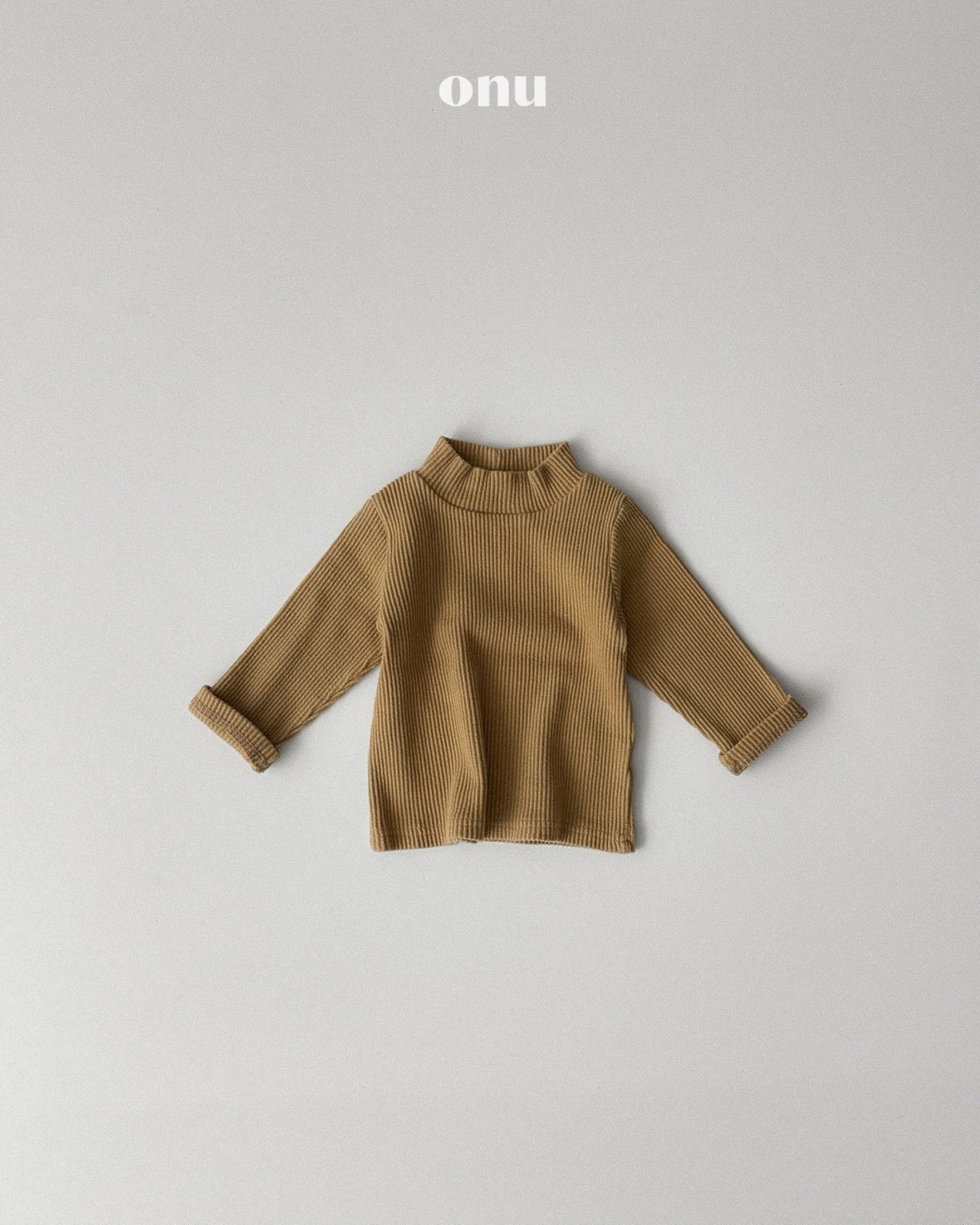 ONU［取寄］rib turtleneck tee 26winter