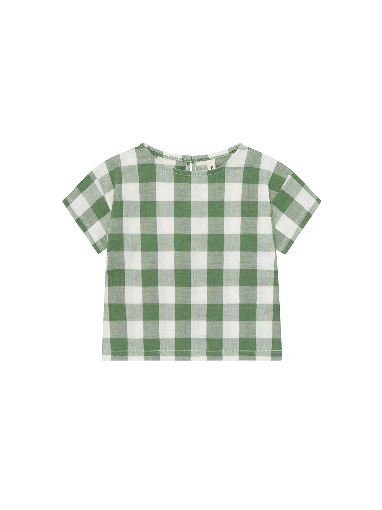 【即納】ORGANIC ZOO / Dill Gingham Boxy T-Shirt