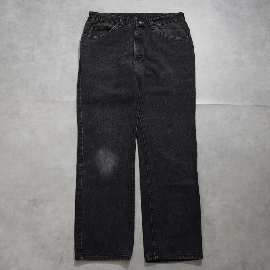 Lee リー W34 ブラックデニム ボトム パンツ 古着 黒 16253