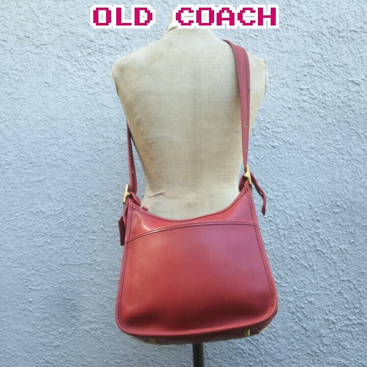 90s オールド COACH レザーハンドバッグ グレインレザー ブラック