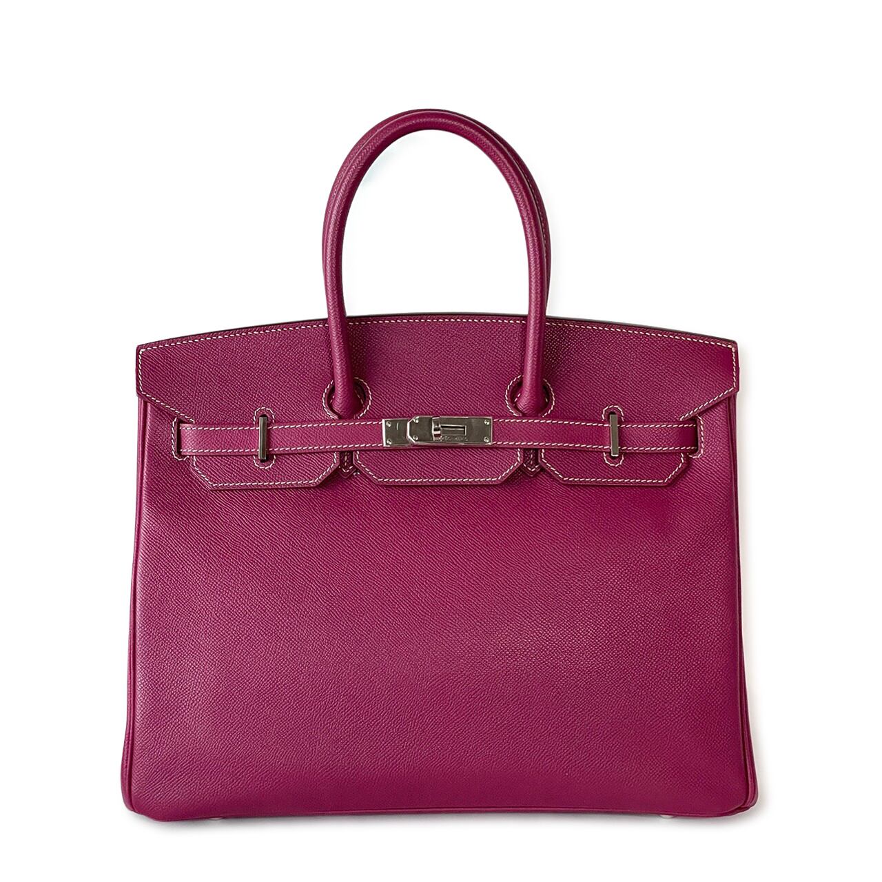 HERMES エルメス バーキン35 キャンディ エプソン シルバー金具 ⊡O  