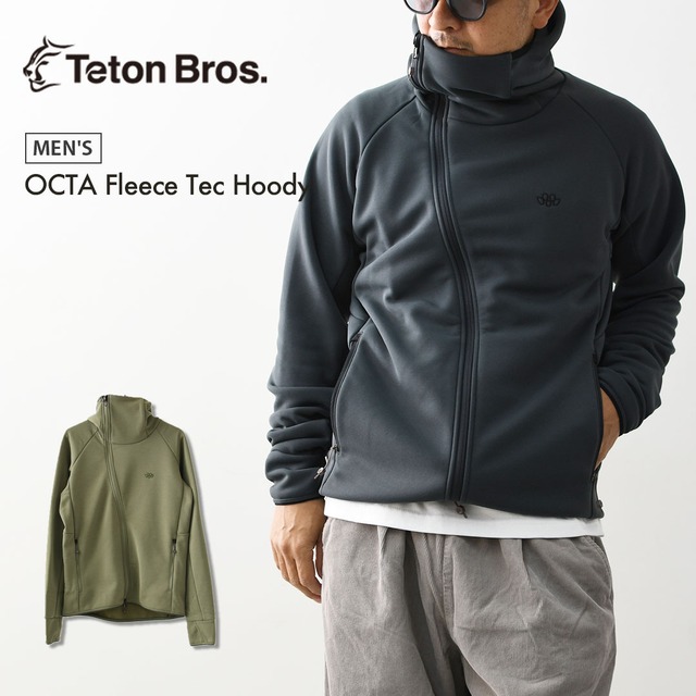 TETON BROS.  [ティートンブロス] OCTA Fleece Tec Hoody [tb263-810] オクタフリーステックフーディ・フリース・ミッドレイヤー・軽量・保温性・通気性・速乾性・ストレッチ・MEN'S [2026AW]