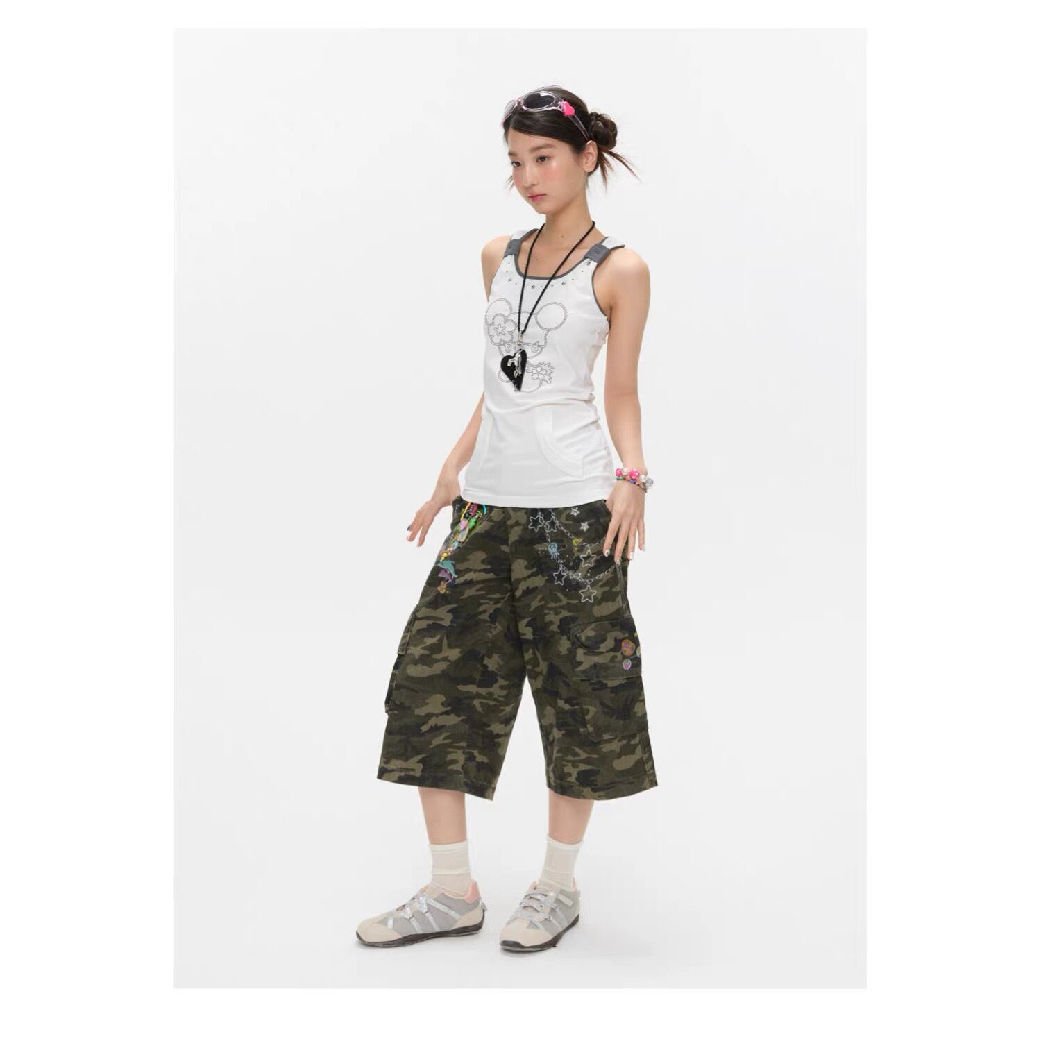 BETWEENAND] Retro Print Camouflage Pants | Pay ID