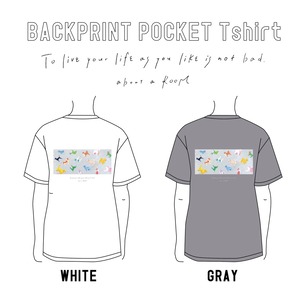 【受注生産】バックプリント ポケットTシャツ