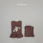 韓国子供服 / 26Autumn / soybean / bunny フリル セットアップ / キッズ服 / 秋服 *XS~XL*
