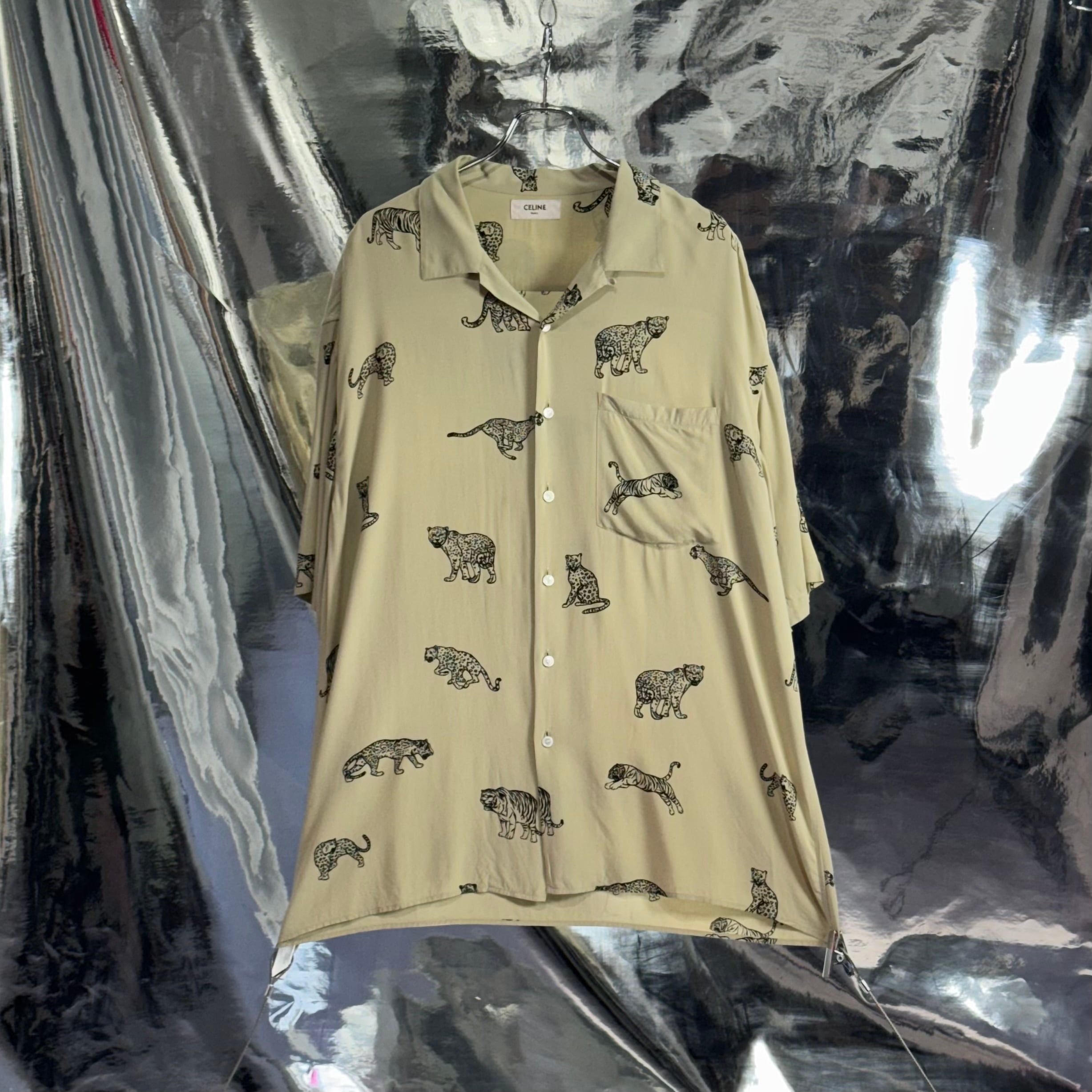 CELINE 2022ss Hedi Shimane アニマル ハワイアンシャツ レーヨン セリーヌ