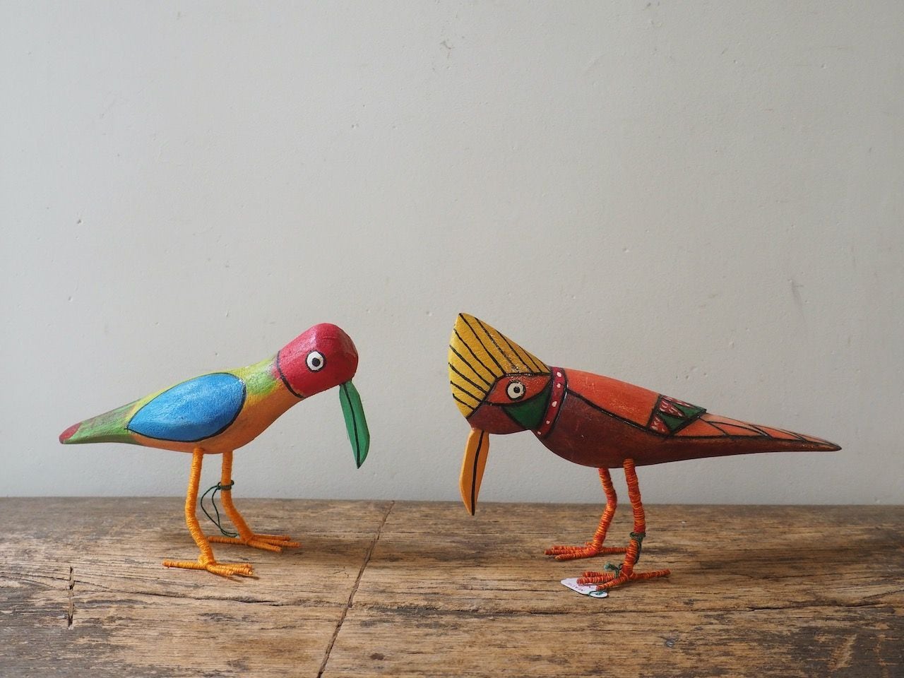 144sh107 くちばしの長いカラフルな鳥 | chahat online store