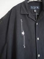 1990’s NAT NAST 100% Silk Open Collar Shirt／XL