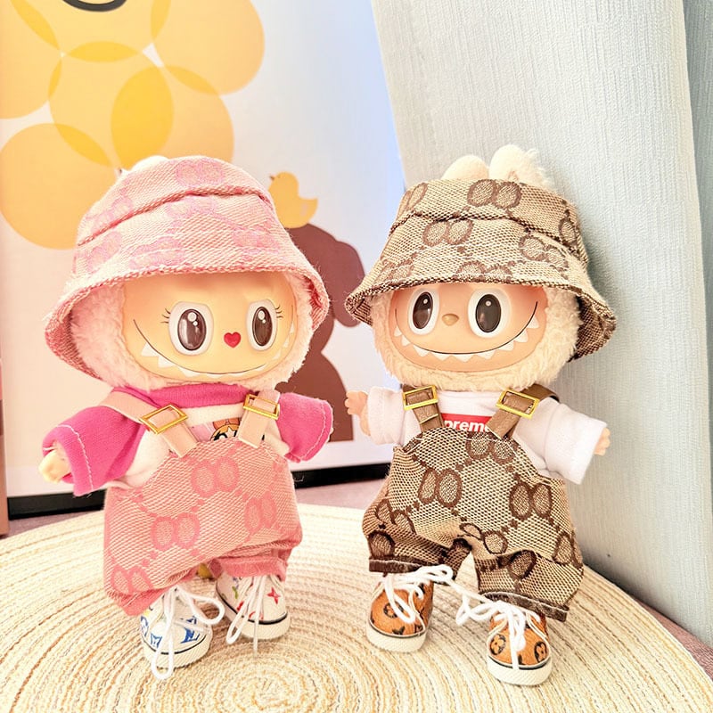 Labubu 1-3世代対応 おしゃれ トップス＋サロペット＋帽子＋靴 ラブブ