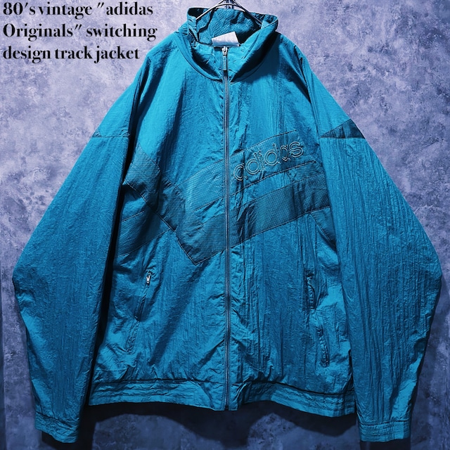 【doppio】80's vintage "adidas Originals" switching design track jacket