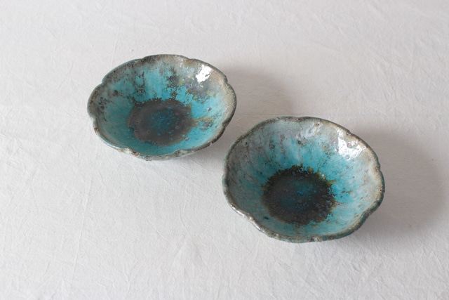 【春萌窯】青花皿　小　A・B