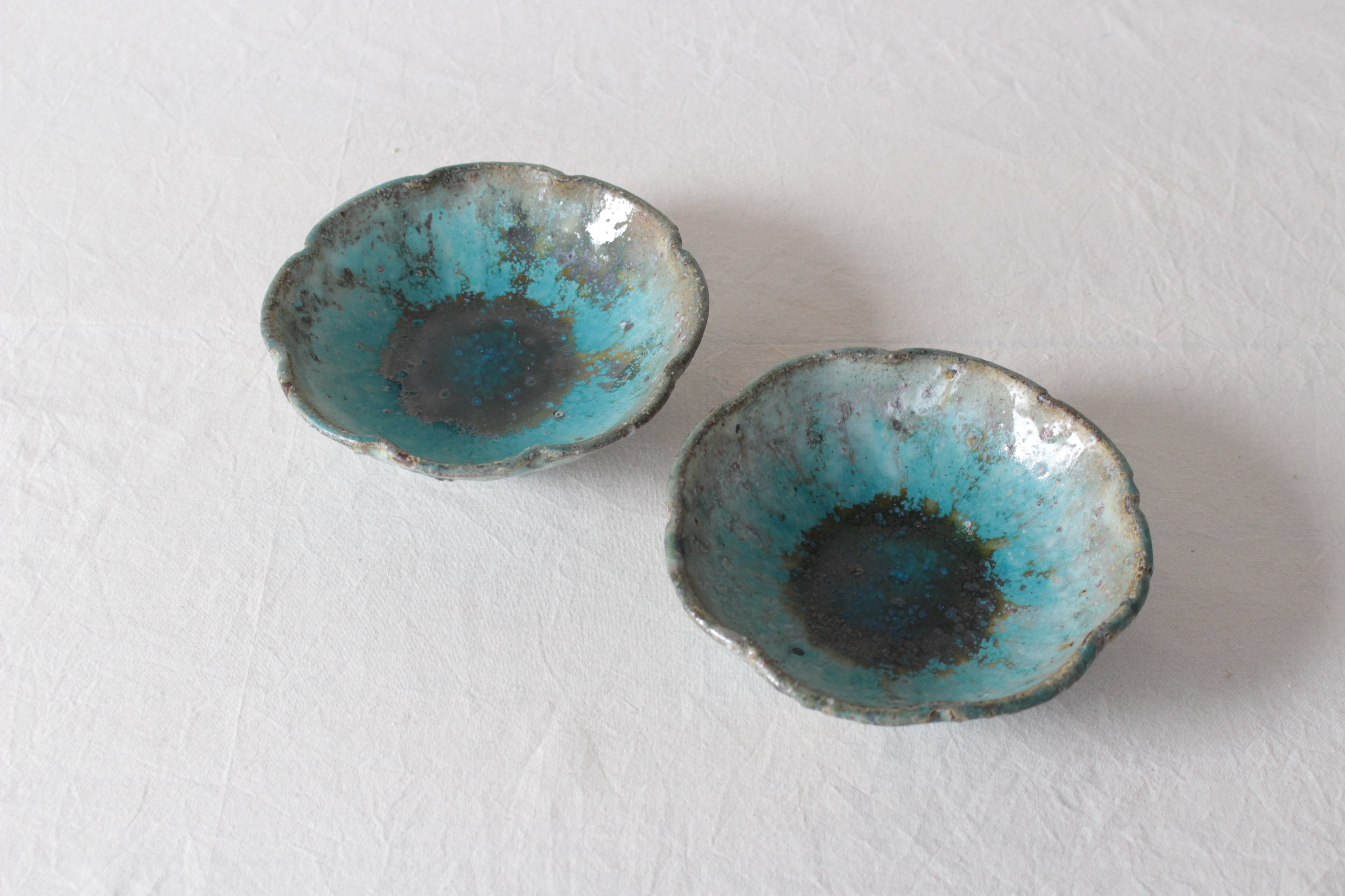 【春萌窯】青花皿 小 A・B