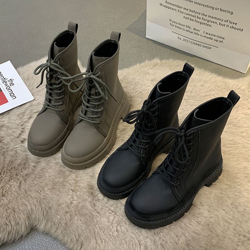 ショートブーツレディーススプリングオータムスタンダード レトロ 靴 シューズ 春物 秋物 フェイクシューズ50780944375