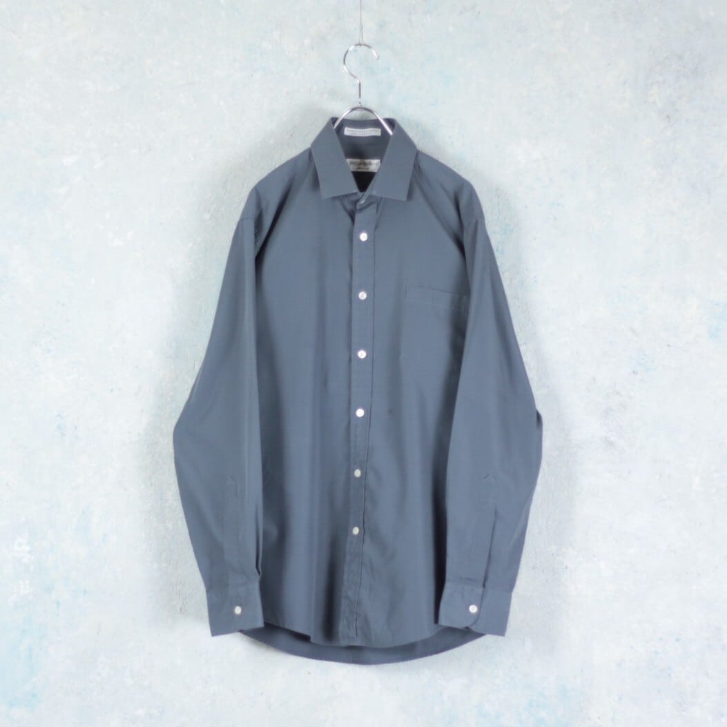 1990's Yves Saint Laurent ポリコットン ドレスシャツ【CO-0340】 | cv
