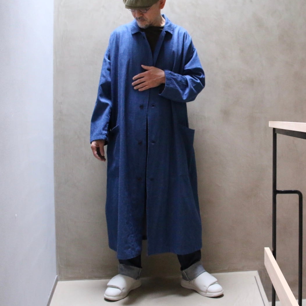 Yarmoヤーモ　Lab coat ラボコート indigo | Routes*Roots powered by BASE